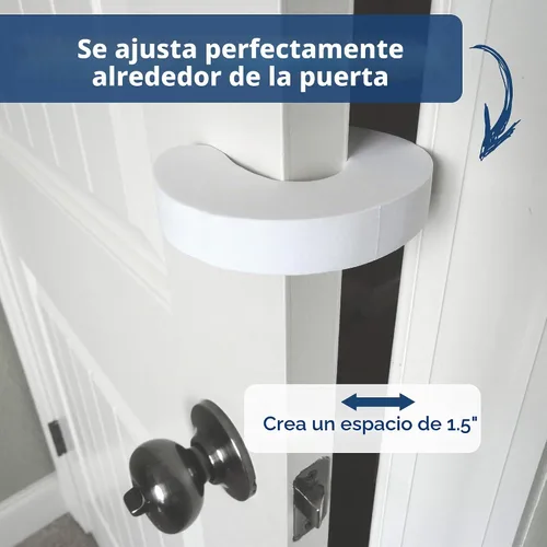 Vista 5 de Protector contra golpes en los dedos de Wittle Este tope de puerta de espuma fácil de usar impedirá golpes en los dedos de los niños, evita que