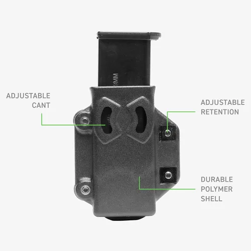 Vista 3 de Alien Gear Photon Mag Carrier - Adjustable Cant, Retention, Ride Height - IWB/OWB Magazine Holder - Sidecar - Mag Holder, Tactical Mag Pouch - Made