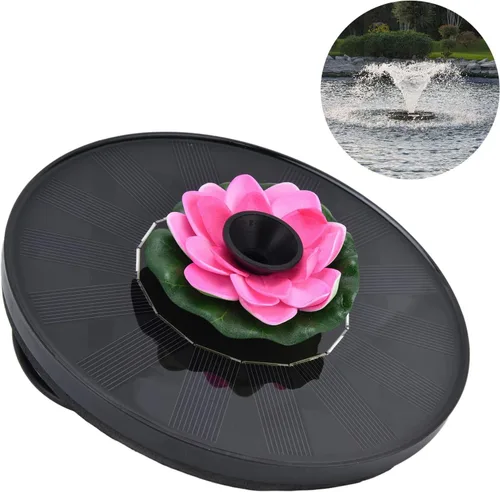 Vista 8 de Ciciglow Fuente solar, bomba de fuente de energía solar, 1.4 W, bombas de agua flotantes para baño de pájaros para jardín, patio, estanque y piscina