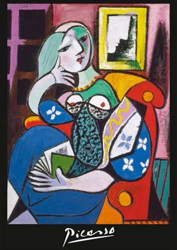 Vista 3 de Piatnik of America, Inc. Picasso Lady With Book Puzzle de 1,000 piezas