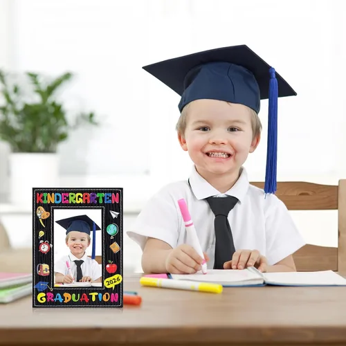 Vista 6 de SICOHOME Regalos de graduación de jardín de infantes – Marco de fotos de graduación preescolar preescolar 2026 de 4 x 6 pulgadas, regalo