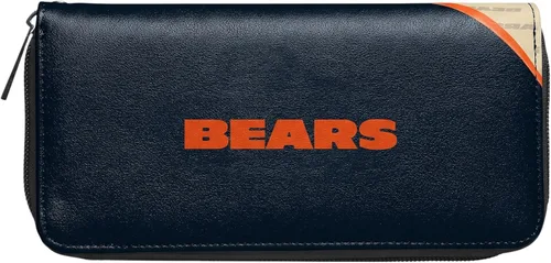 Vista 10 de Cartera organizadora NFL de cierre curvo, Azul marino Chicago Bears
