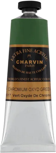 Vista 109 de Charvin Pintura acrílica profesional extrafina – verde absenta, tubo de 2.1 fl oz, pigmentos de triple fresado, resistente a la luz, pinturas