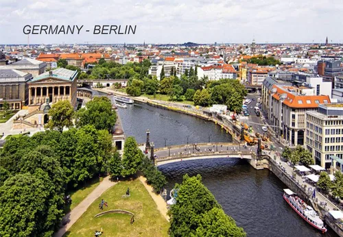 Vista 18 de Alemania Frigorífico Imanes GRP 2 (1 pieza, Ciudad: Berlín #GER31)