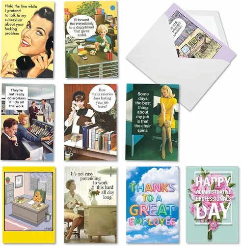 Vista 9 de NobleWorks Juego de 10 tarjetas de felicitación de graduación con sobres de 5 x 7 pulgadas (10 diseños, 1 cada uno) Animal Grads AC10368GDG-B1x10