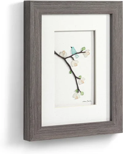 Vista 3 de DEMDACO Sharon Nowlan - Arte de pared de verano con diseño de pájaro azul - Arte inspirado en la naturaleza - Hecho con mezcla de guijarros