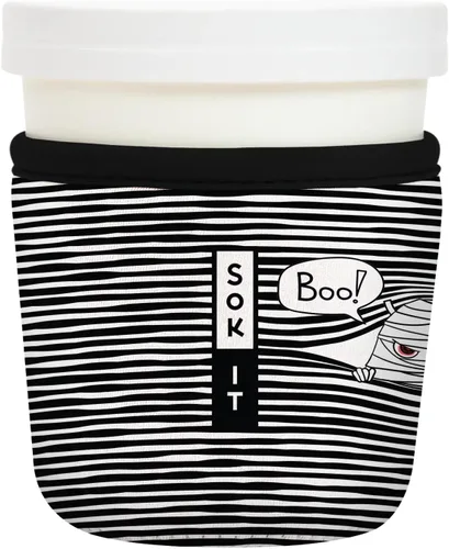 Vista 87 de Sok It IceCreamSok - Funda de neopreno aislada (flores abstractas, pintas de helado cónicas)