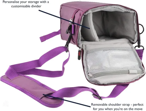 Vista 2 de Navitech Funda de transporte para cámara réflex digital y bolsa de viaje compatible con Canon EOS Rebel T7, Canon EOS Mark 2 / ii, Canon EOS 5D Mark