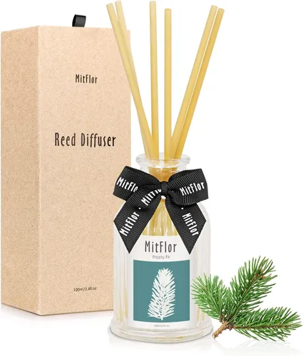 Vista 22 de MitFlor - Difusor de habitación, juego de difusor de varillas de ciprés de cedro con varillas de ratán natural, aromas refrescantes y limpios