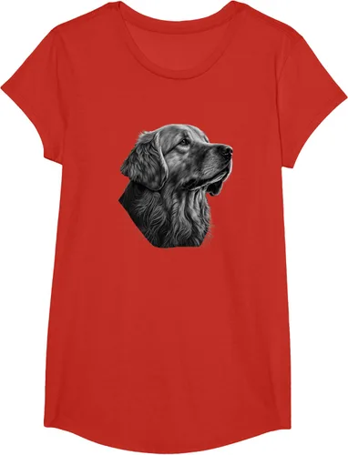 Vista 43 de Camiseta divertida Golden Retriever, Negro