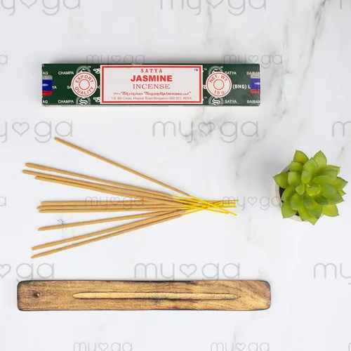 Vista 4 de Satya Palitos de incienso Nag Champa Jasmine, 12