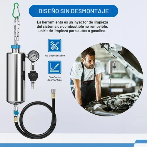 Vista 7 de Limpiador de inyectores de combustible, serie C80 CFS, limpiador de inyectores para vehículos EFI, máquina limpiadora de inyectores de combustible