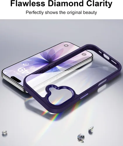 Vista 328 de HOOMIL Funda para iPhone 7 Plus/iPhone 8 Plus de 5.5 Pulgadas, sin amarillamiento, protección contra caídas, cubierta trasera dura transparente