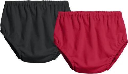 Vista 10 de City Threads Cotton Diaper Covers for Girls and Boys 2-Pack, Made in USA Baby Bloomers, Wear Over Disposable and Cloth