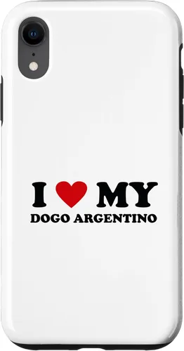 Vista 8 de iPhone 15 I Heart Dog Dad Mom - I Love Dogo Argentino Case