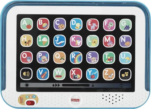 Vista 2 de Tablet Smart Laugh and Learn de Fisher-Price Laugh, Azul