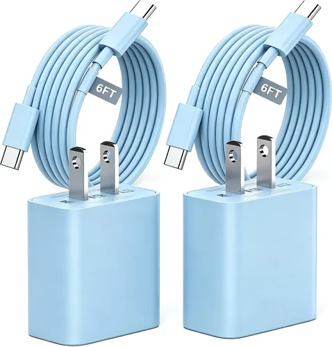Vista 19 de Matsusho Cargador para iPhone 17 y 16 de carga rápida de 10 pies, paquete de 2 bloques de cargador de pared USB C de 20 W con cable de carga tipo C