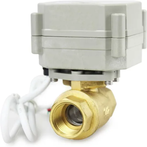 Vista 10 de 2 vías 1" 12VDC 9-24VDC 0-10V NPT Válvula de bola motorizada de control de modulación integral proporcional