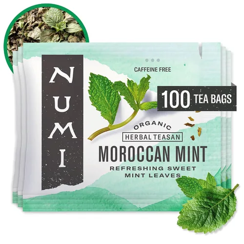 Vista 34 de Té de cúrcuma, Amber Sun, Numi Organic Mezcla de té de cúrcuma de hierbas con rooibos y especias