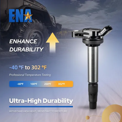 Vista 4 de ENA Juego de 4 bobinas de encendido compatibles con Toyota Corolla Prius V Matrix CT200H Scion XD 2009 2010 2011 2012 2013 2014 2015 2016 2017 2018