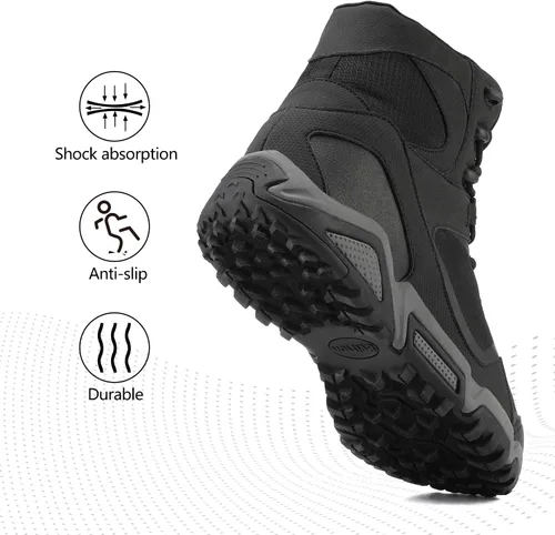 Vista 6 de NORTIV 8 Botas de senderismo impermeables para hombre, zapatos de montañismo para mochileros