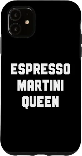 Vista 6 de Funda para iPhone 12 mini Espresso Martini Queen, Espresso Martini con cita divertida