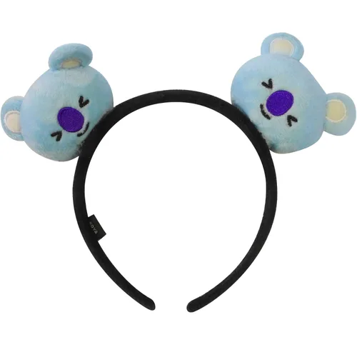 Vista 41 de Concept One BT21 LINE FRIENDS - Diadema bordada de felpa 3D para mujer, Chimmy