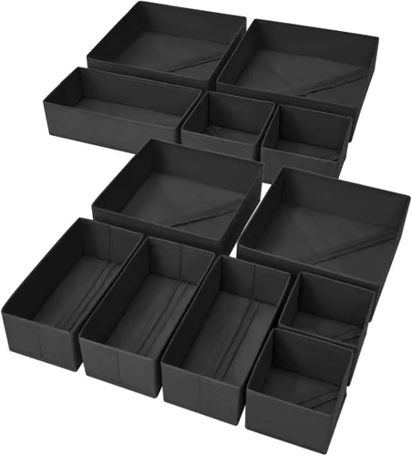 Vista 44 de DIMJ Organizador de cajones para ropa, paquete de 6 unidades, organizadores plegables para bebé, organizador de almacenamiento y cómoda