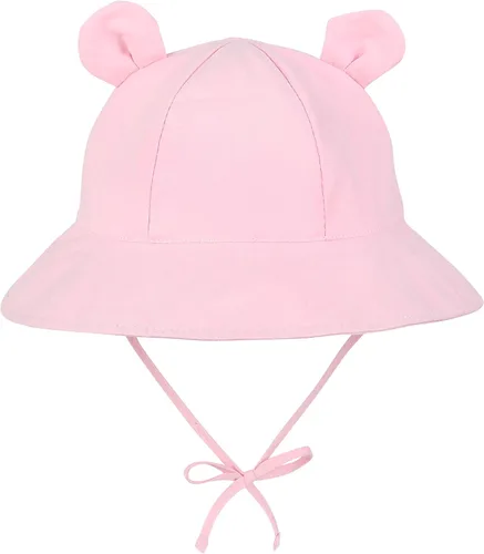 Vista 6 de Zando Sombreros de playa de ala ancha para bebés y niñas, protección solar, sombrero de verano