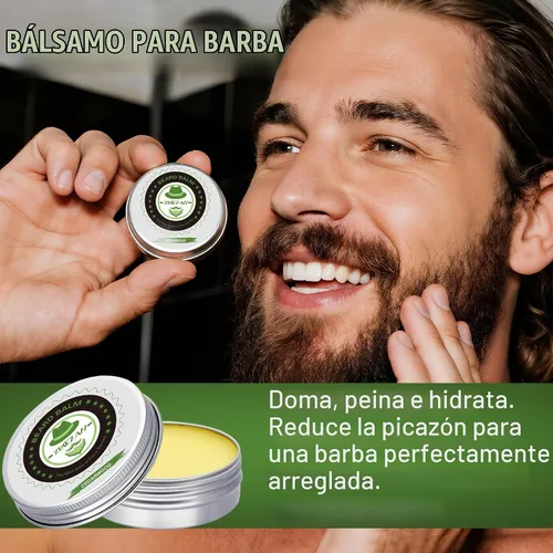 Vista 6 de XIKEZAN Kit de aseo y cuidado de barba para hombres con madera de cedro