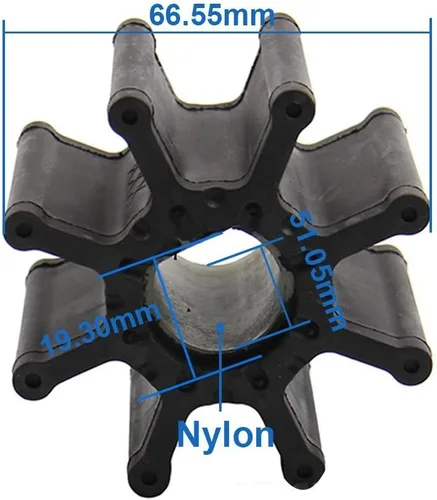 Vista 4 de Impulsor de bomba de agua para MerCruiser Bravo I, II, III TR TRS 47-59362 47-59362T1