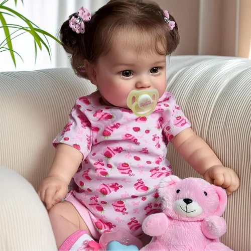 Vista 10 de JIZHI Muñecas Realistas de Bebé Reborn - 20 Pulgadas con Sensación Realista de Recién Nacido Adorables y Juguetonas Muñecas de Bebé de la Vida Real
