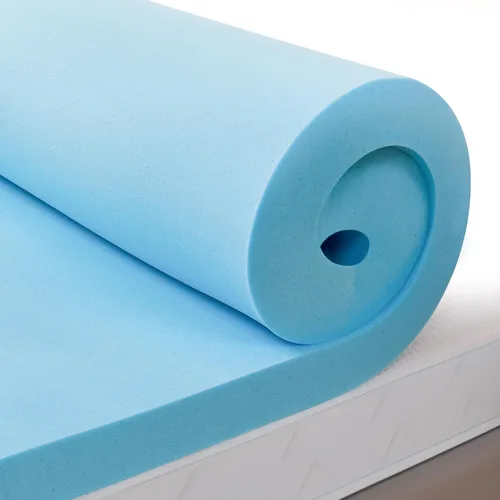 Vista 7 de Subrtex Cubrecolchón de espuma viscoelástica, cubrecolchón de espuma viscoelástica con infusión de gel de 3 pulgadas, cubrecolchón de espuma