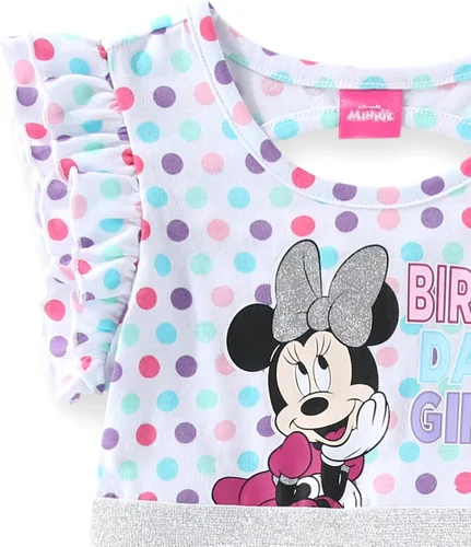 Vista 2 de Disney Vestido tutú de cumpleaños para niñas Minnie Mouse para niños pequeños - Multicolor