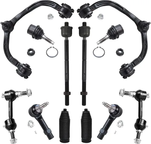 Vista 72 de Detroit Axle - Kit de extremo de 12 piezas para Ford Explorer Mercury Mountaineer 1998-2001 1999 2000, 2 brazos de control delanteros superiores