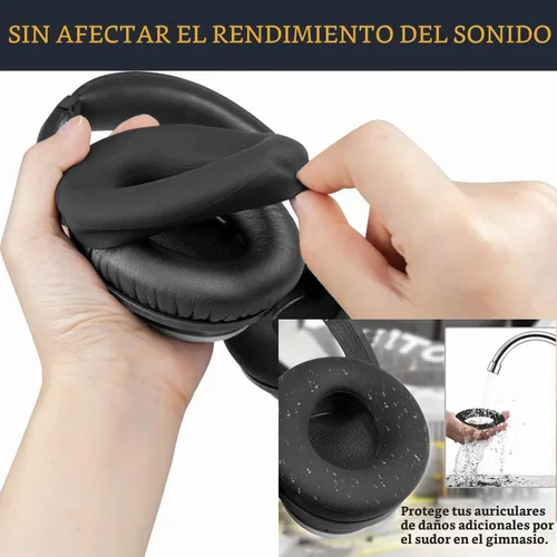 Vista 5 de SOULWIT Kit de repuesto para Bose QC45/QC35/QC SE - Negro