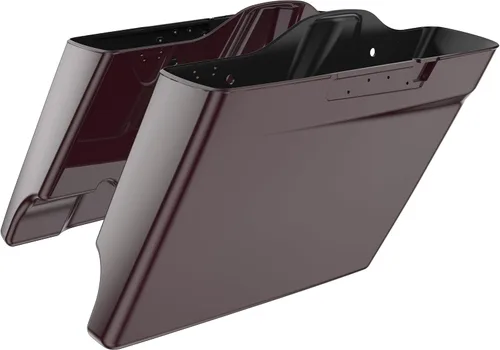 Vista 57 de Alforjas extendidas para Harley Touring Street Glide, Electra Glide, Road Glide 2014-2023 (whisky ámbar)