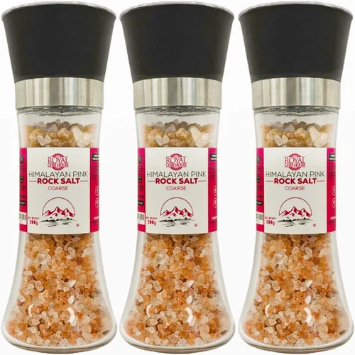 Vista 11 de Sal rosa del Himalaya de grano grueso a granel en frasco, cristales gourmet puros 100% naturales, contiene 84 minerales adecuados para exfoliantes