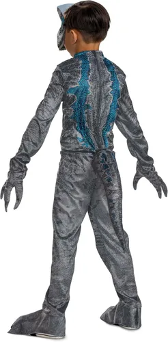 Vista 8 de Disfraz de lujo azul para niños de Jurassic Park