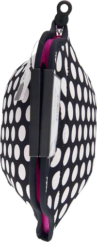 Vista 5 de BUILT Gourmet Getaway Bolsa Tote de Almuerzo de Neopreno Suave - Ligera, Aislada y Reutilizable, Talla Única, Big Dot Negro y Blanco