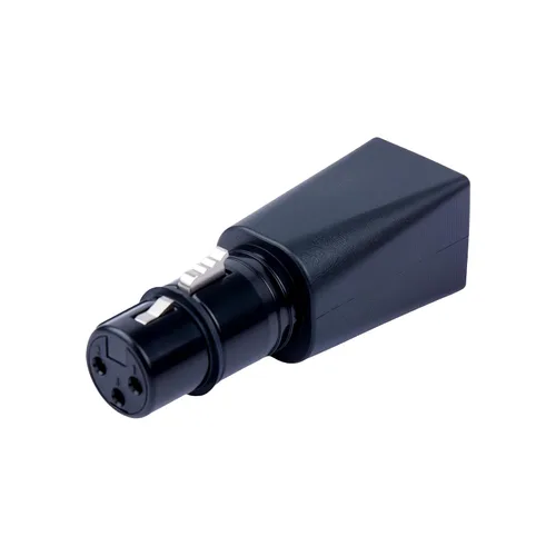 Vista 3 de Conector DMX a RJ45 Ethernet RJ45 a 3 pines 5 pines XLR DMX hembra Macho (3PIN_Female_2Pcs)