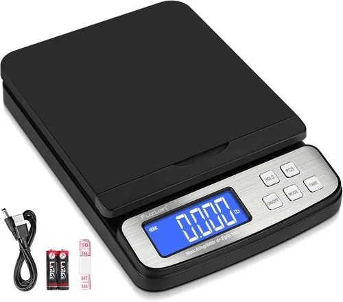 Vista 8 de Fuzion Báscula de envío, escala postal digital precisa de 86 lb/0.1 oz con función de retención y tara, escala de franqueo para paquetes y correo
