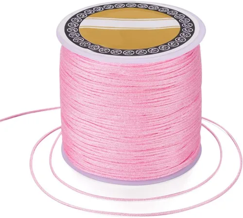 Vista 30 de Cheriswelry 8 rollos de 49 yardas/rollo de 0.031 in de hilo de nailon para macramé, cordón de nudo chino para pulsera tejida personalizada