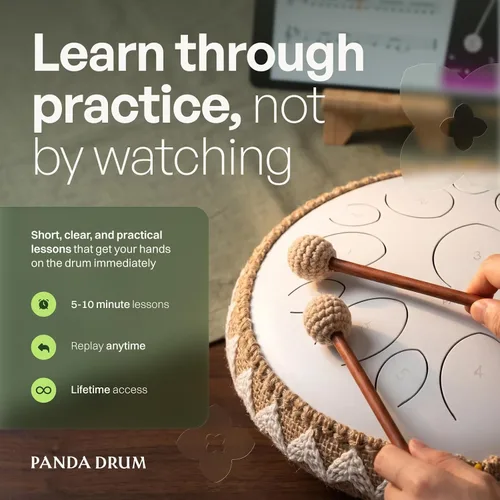Vista 5 de Panda Drum Curso en línea para adultos 7 módulos de vídeo para tambor