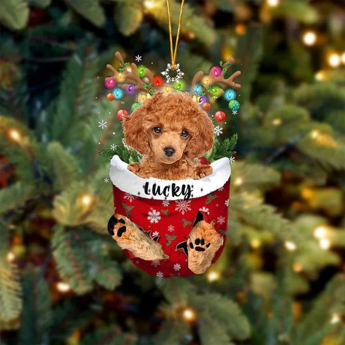 Vista 48 de Adorno de Navidad personalizado para perro Airedale Terrier en bolsillo de nieve, adorno para árbol de Navidad, idea de regalo para amantes