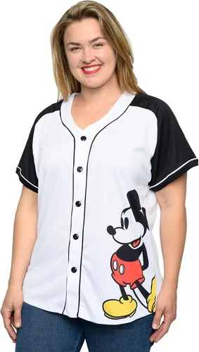 Vista 3 de Disney Mickey Mouse 28 - Camiseta para mujer con botones frontales
