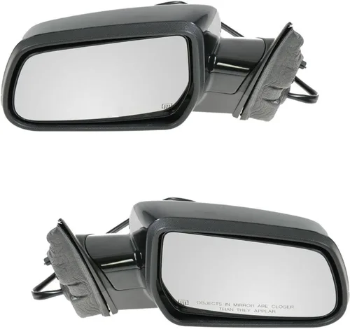 Vista 153 de TRQ Conjunto de 2 piezas de espejo lateral para conductor y pasajero, ajuste eléctrico, sin calefacción, sin memoria, color negro, compatible