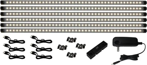 Vista 5 de Inspired LED - Pro Series 42 LED Super Deluxe Kit - 4200K Blanco Puro - Kit de iluminación para debajo del gabinete LED Plug in