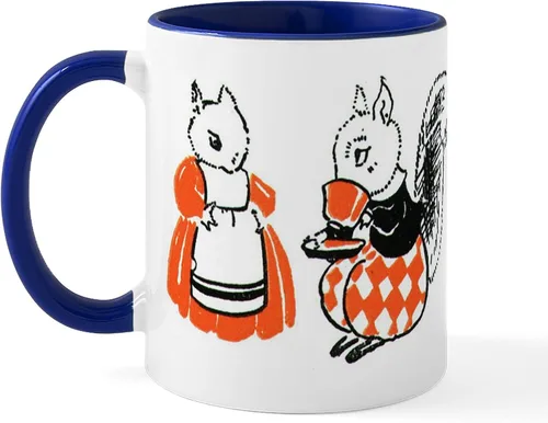 Vista 16 de CafePress Taza navideña de ardilla de 11 oz (11.0 fl oz) taza de café de cerámica
