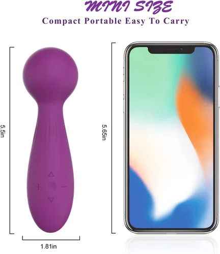 Vista 2 de Varita vibradora, varita de juguete sexual para adultos, vibrador de clítoris, vibradores sexuales, estimulación del clítoris, varita vibradora